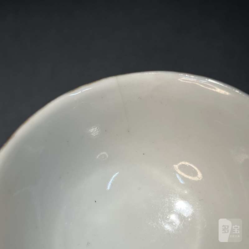民国 粉彩梅花纹杯一对 - 图7